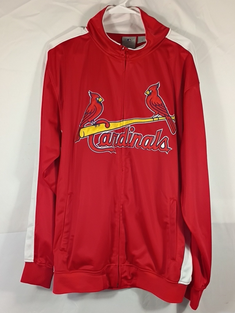 EUC MLB St. Louis Cardinals Full Zip Track Jacket Men's Size XLT MLB Sewn Logo